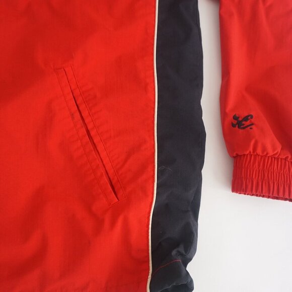 Vtg Dale Earnhardt Jr Red Black Nylon Zip Up Nascar Jacket By Chase Authentics L - Picture 6 of 16